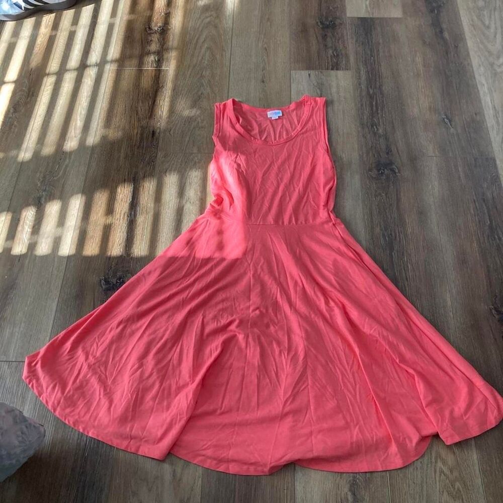 Lularoe Women's Pink and Orange Dress